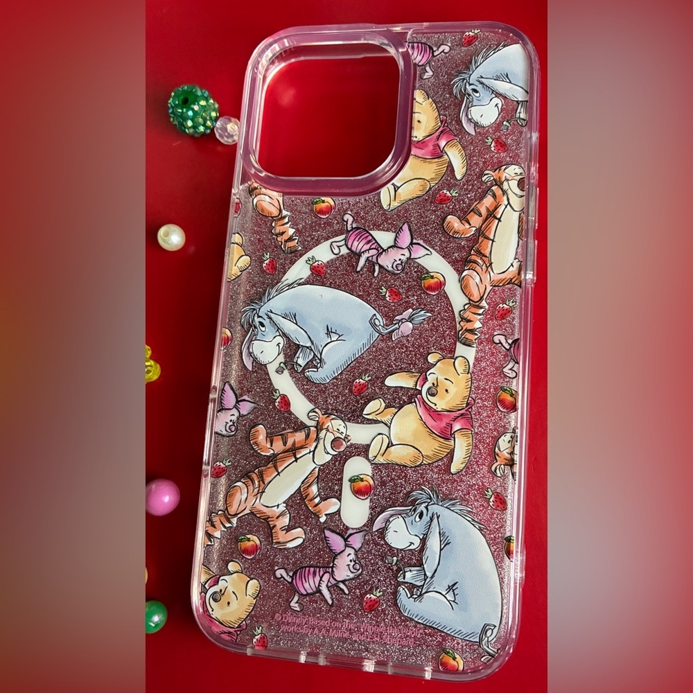 Disney Winnie the Pooh iPhone 16 Pro Max Case - Silver and Gold - Picture 2 of 10